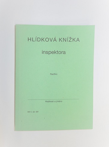 T581 – Hlídková knížka inspektora