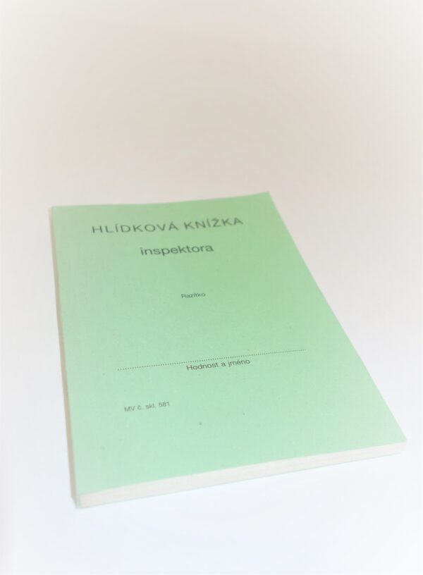 T581 – Hlídková knížka inspektora