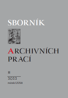 Sborník archivních prací 2/2022