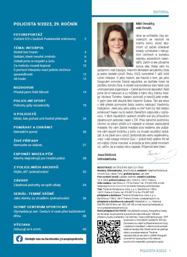 Policista 9/2023 – Obsah