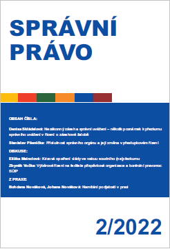 Správní právo 2/2022 – Obálka