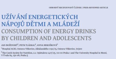 Užívání energetických nápojů dětmi a mládeží