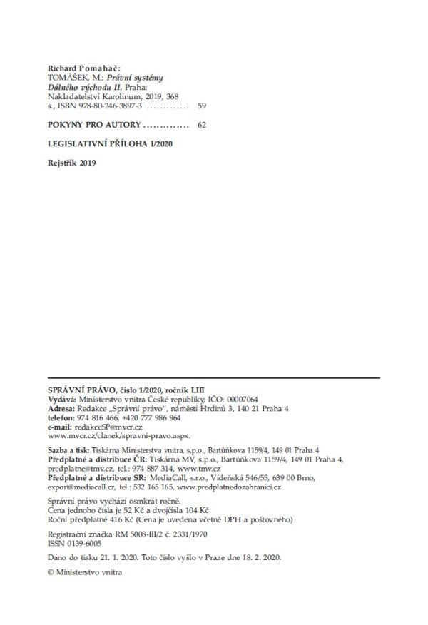 01/2020 Správní právo + Legislativní příloha I/2020 (elektronicky) - Image 3