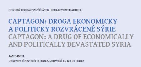 CAPTAGON: Droga policiticky a ekonomicky rozvrácené Sýrie