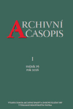 Archivní časopis 1/2026