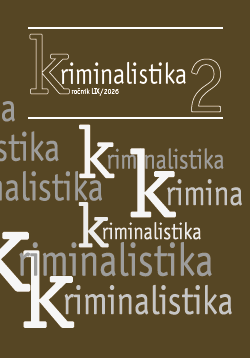 Kriminalistika 2/2026