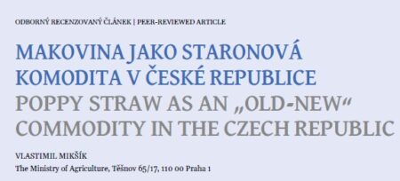 Makovina jako staronová komodita v České republice