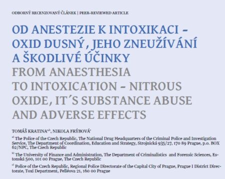 Od anestezie k intoxikaci – oxid dusný, jeho zneužívání a škodlivé účinky