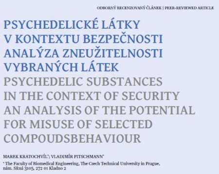 Psychedelické látky v kontextu bezpečnosti. Analýza zneužitelnosti vybraných látek